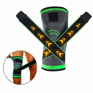 SIKS állítható térdmerevítő pántokkal és használati példával - Rehabilitációs segédeszköz