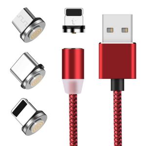 SIKS 3 az 1-ben mágneses töltőkábel Lightning, Micro-USB és Type-C csatlakozókkal - SIKS