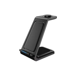 SIKS 3 az 1-ben vezeték nélküli töltőállvány iPhone, Apple Watch és AirPods készülékekhez - SIKS