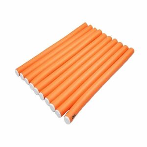 SIKS 10 darabos narancssárga rugalmas hajcsavaró készlet - Hajcsavaró