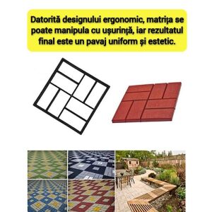 SIKS térkő sablon térkő példákkal, betonnyomó minta, természetes kő utánzat - Térkő sablon