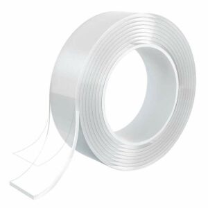 SIKS átlátszó kétoldalas ragasztószalag tekercs, 1 méter hosszúság - SIKS