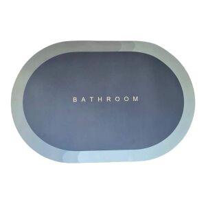 SIKS kék ovális fürdőszobaszőnyeg, 90x60 cm, 'Bathroom' modell - Fürdőszoba bútor