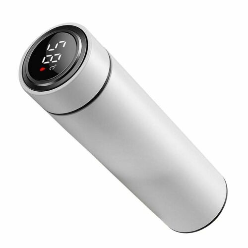 SIKS Fehér Intelligens Termosz Hőmérővel, 500ml