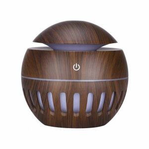 SIKS Aromaterápiás párásító, ultrahangos diffúzor, sötét fa - Levegőkezelés