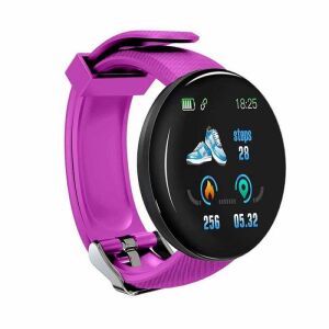 Siks Smartband lila fitnesz karkötő lépésszámlálóval és pulzusmérővel - SIKS