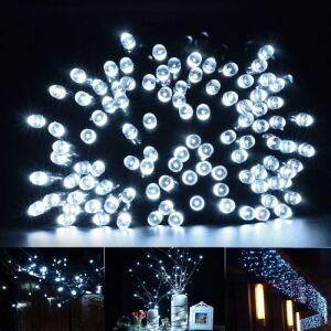 SIKS Karácsonyi fényfüzér, 40M, 500 LED, Hideg Fehér, Beltéri/Kültéri Használat - Fényfüzér