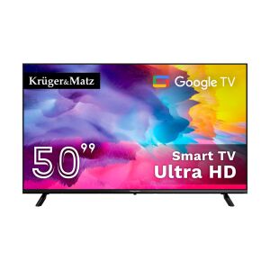 Elölnézet a Krüger&Matz 50 hüvelykes D-LED Ultra HD Smart TV-ről - Krüger&Matz
