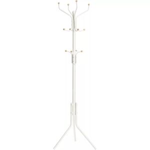SONGMICS álló fém ruhafogas 12 akasztóval, fehér - Fogas