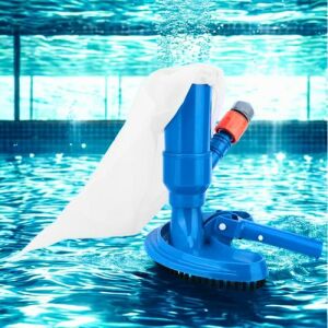 Sada bazénových vysávačov PoolStar – modrobiela, s opakovane použiteľným vreckom