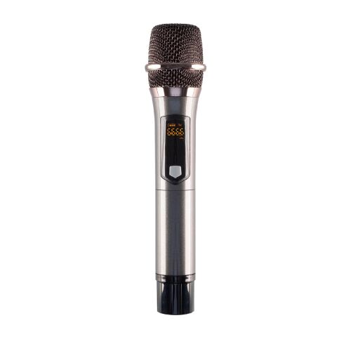 Home by Somogyi SAL MVN310 Set microfon profesional fără fir, rază de acțiune aprox. 40m, microfon și receptor din metal, împerechere automată, funcționare fără baterii, reîncărcabil, 16 canale UHF pentru recepție fără interferențe 142265199