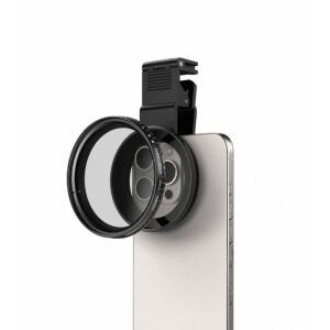 Filtru Apexel 67mm ND Variabil atașat la iPhone, accesoriu pentru fotografie mobilă - Lentile / obiective pentru telefoane moblle