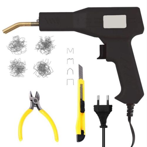 SIKS műanyag forrasztó- és hegesztőpisztoly, repedésjavító, kapcsok és szállítókészlet mellékelve, ergonomikus fogantyú, fekete színű 145346568