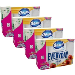Упс! Everyday Peach 3 Ply Тоалетна хартия 4x24 ролки 129669972