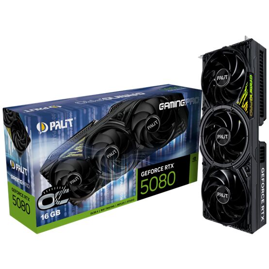 PALIT NVIDIA RTX5080 GamingPro OC 16GB GDDR7 - NE75080S19T2-GB2031A