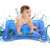 Baby playing on Sensory Mat, Ocean Blue, Inflatable Tummy Time Mat, Water Mat, Baby Development Mat