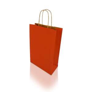 Червена хартиена торбичка h-Green с усукани дръжки - Опаковъчен материал