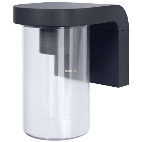 Ciemnoszara lampa ścienna LEDVANCE Endura z półprzezroczystą kopułą