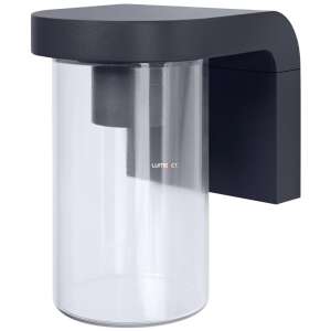 LEDVANCE Endura dark grey outdoor wall light with translucent dome - Electrical Installation