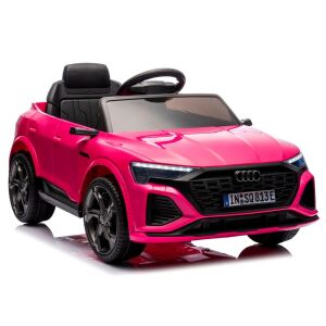 Rózsaszín Audi SQ8 elektromos kisautó gyerekeknek, oldalnézet - R-Sport