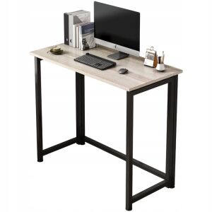 IPARI ISKOLAI SZÁMÍTÓGÉPES ÍRÓASZTAL hajtogatott MODERN VILÁGOS TÖLGY 80 CM