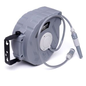 Tambur automat de furtun Kraft&Dele, 10m, gri, cu furtun - Irigare