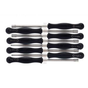 Комплект инструменти за регулиране на карбуратора Kraft&Dele, 8 части, KD11245, включва различни накрайници за отвертка, четки за почистване и кутия за съхранение - Набор от инструменти