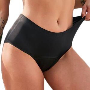 Chiloți Menstruali cu Cusături Lipite - Negru - M, Negru 136117747 - Modă și îmbrăcăminte