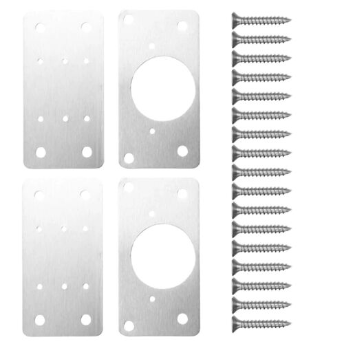 4db lapos lapkészlet 4,5x9 cm-es zsanérok javításához bútorajtókhoz 129689575