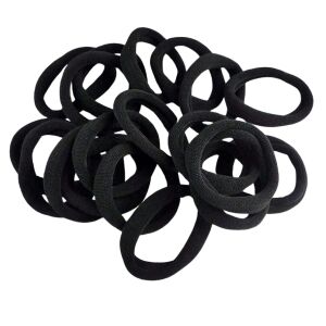 50 darab egyszerű fekete rugalmas hajgumi