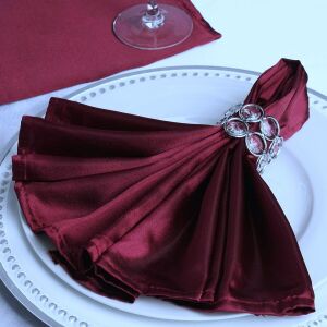 Комплект 10 салфетки за маса Kotonia Home - 45x45 см, Damask Satin DeLux, 100% памук, лилави - 10 бр 129689983