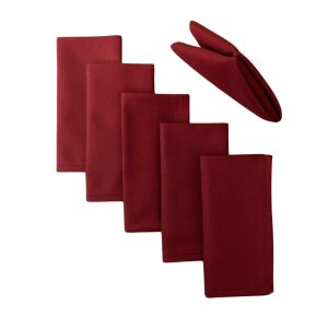Комплект 10 салфетки за маса Kotonia Home - 45x45 см, Damask Satin DeLux, 100% памук, бордо 129689994