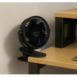 Ruhhy Fekete Vezeték Nélküli Ventilátor – Akkumulátoros 25567