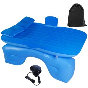 SIKS felfújható autómatrac 2 párnával és pumpával, kék - SIKS