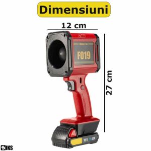 Professzionális sűrítettlevegő-fúvó SIKS, hordozható, akkumulátoros, erős turbóventilátor, 70 mm-es szellőzőlapátok, vezeték nélküli, állítható sebesség, 110 000 fordulat / perc, 18 V-os akku 129690627 - SIKS