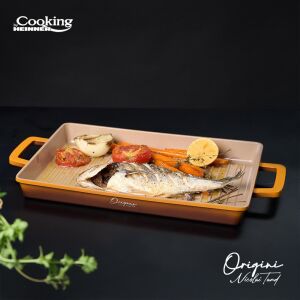 Öntött alumínium grilltálca 36 x 26,4 x 4 cm, Nicolai Tand, Origini, Főzés: Heinner HR-BJK-G36 129694980 - Heinner