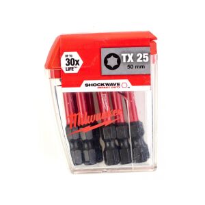 Milwaukee Shockwave bitCD TX25 50mm-10db 129698438 - Fúrók és csavarozó kiegészítő