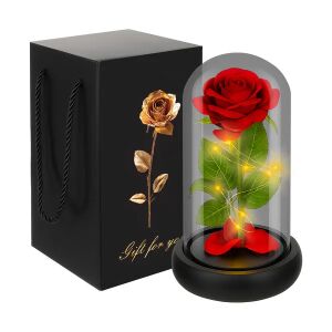 Ruhhy Lighting Rose într-o sticlă decorativă - Mood lighting 25682 129702531 - Idei de cadouri pentru cupluri