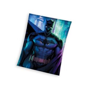 Одеяло Batman, 150x200cm, корал, лицензирано от DC Comics, меко и уютно, идеално за деца и възрастни - Pléd