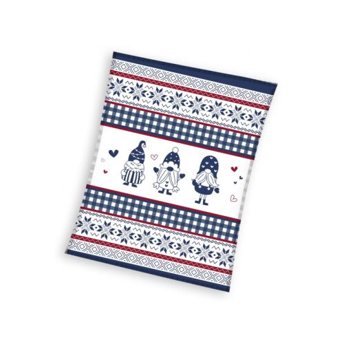 CARBOTEX szuperpuha karácsonyi gyapjú takaró 150/200cm FLANELA Korall, KNL226038