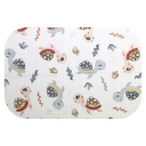 Színes mintás textil pelenka 70x80 cm-Teknősök