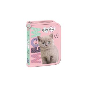 My Little Friend Fluffy Kitty cicás tolltartó, rózsaszín cica mintával - Unipap