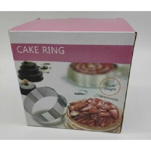 Süti/Torta Forma Gyűrű - Állítható 16-30cm, 12cm Magas