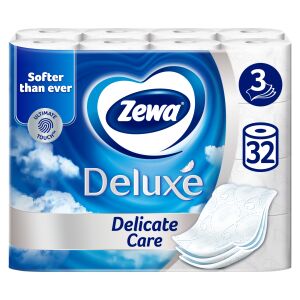 Zewa Deluxe Delicate Care 3 Ply Toilet Paper 32 rolls 141211795 - Bathroom and Toilet Paper