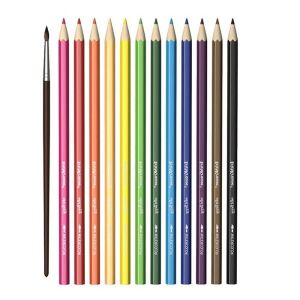 Erich Krause ArtBerry akvarell színesceruza készlet, 12 szín ecsettel, fehér alapon - Erich Krause