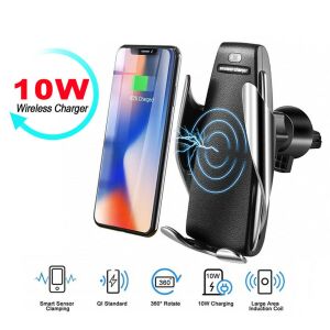 Pachet Incarcator Wireless Auto (Cadou adaptor priza auto 3,4A), 2 Bobine, Qi Standard, Compatibil iPhone X, iPhone 8/8 Plus, Samsung Galaxy S9/S9+/S8/S8+/S7/Note 8 si universal, Urban Trends 129757062 - Încărcătoare wireless