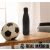 Sticlă termică neagră Real Madrid cu minge de fotbal