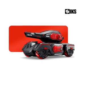 SIKS Távirányítós Tank Játék, Fekete és Piros, 360°-os Forgatás - SIKS