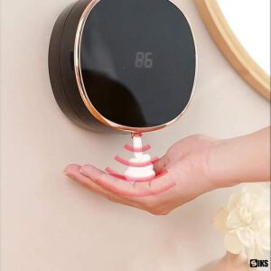 SIKS automatikus elektromos szappanadagoló kijelzővel és mozgásérzékelővel, érintésmentes adagoló, 3 sebességfokozat, többfunkciós kijelző, 3,7 V feszültség, hőmérséklet és páratartalom kijel 145851049 - SIKS