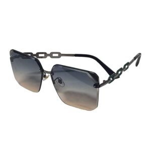 SIKS M21 polarizált napszemüveg fekete/barna színátmenetes lencsékkel, zöld lánckar betéttel, vezetéshez, sarokkal 136258214 - Női napszemüveg